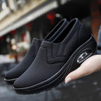 Women's Breathable Slip-On Sneakers with Cushioned Sole and Flexible Design