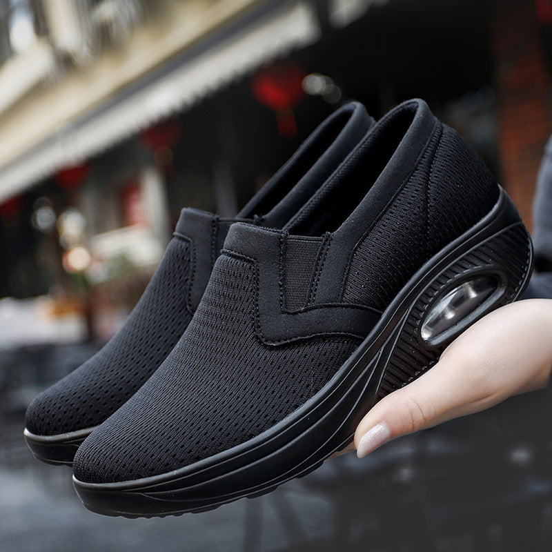Women's Breathable Slip-On Sneakers with Cushioned Sole and Flexible Design