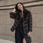 Elegant Faux Fur Short Jacket