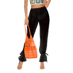 Women's Elegant and Airy Palazzo Trousers with Ruffle Details