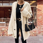 Women's Oversized Chunky Knit Cardigan with Pockets
