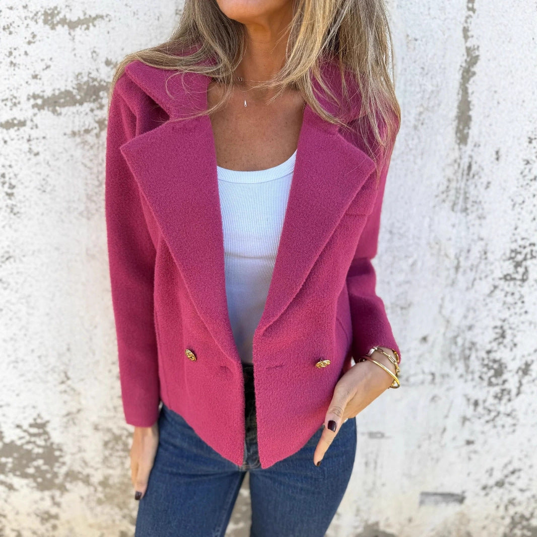Women's Elegant Double-Breasted Blazer