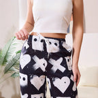 Women's Casual Pants with Creative Graphic Design