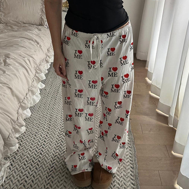 Women's Comfortable Lounge Pants with Unique Motif