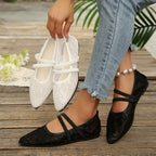 Women's Lace Design Ballet Flats