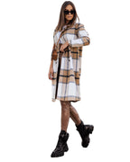 Women's Plaid Oversized Winter Coat