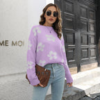 Women's Casual Floral Sweater
