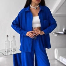 Women's Relaxed Top and Wide Leg Trousers