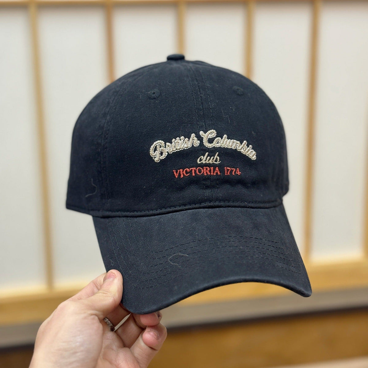 Men's Vintage-Inspired Distressed Baseball Cap
