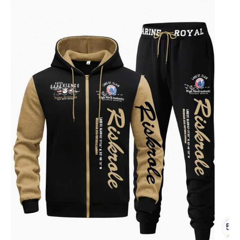 Men's Sporty Hoodie and Jogging Pants Set