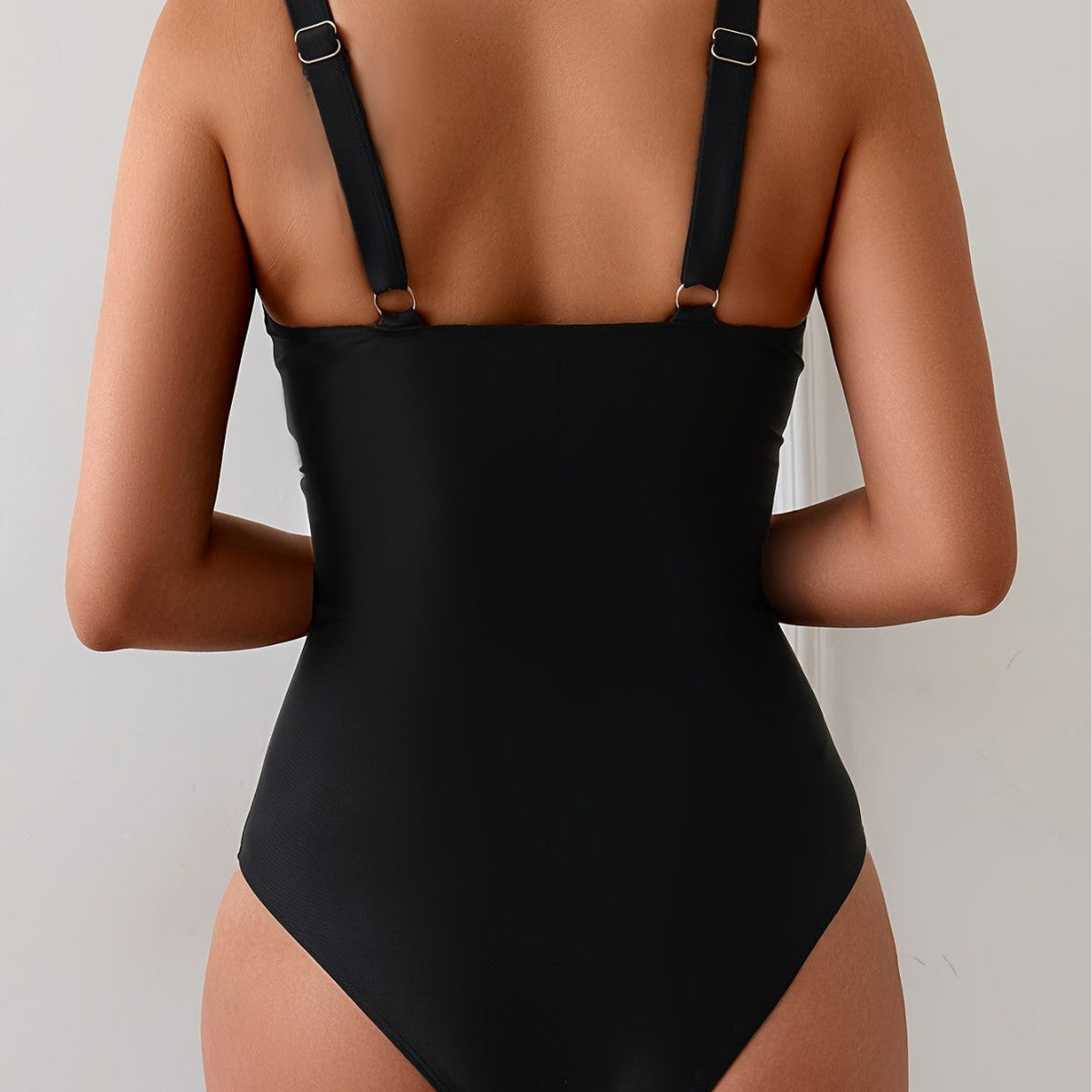 Women's Swimsuit with Side Panels and Shaping Effect