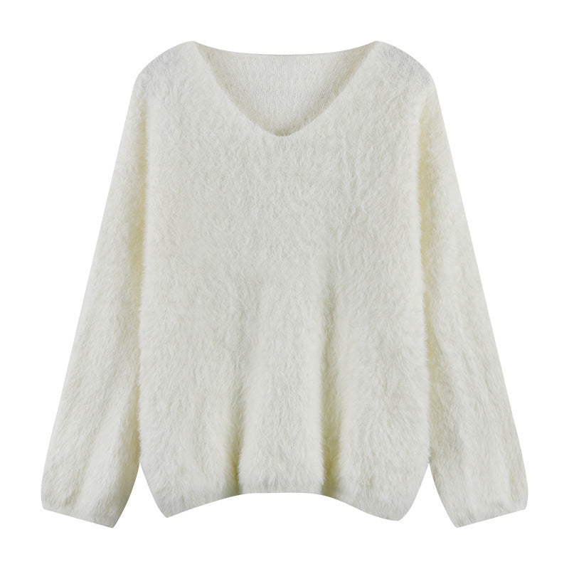 Women's Fluffy Loose-Fit Sweater