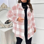 Women's Flowy Plaid Overshirt