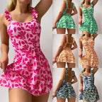 Women's Swim Dress with Floral Pattern