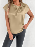 Women's Blouse with Elegant Bow