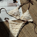Women's Swimwear with Decorative Lace-Up Details