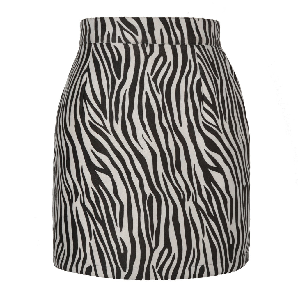 Women's High-Waisted Paisley Mini Skirt