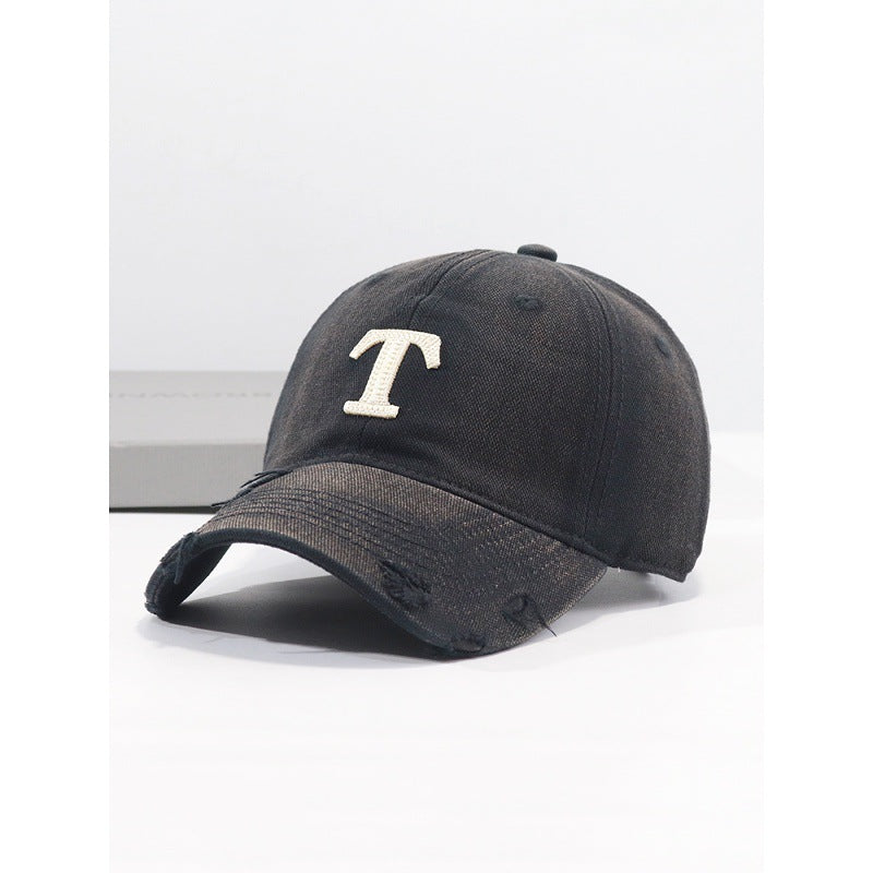 Men's Distressed Denim Cap
