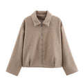 Women's Elegant Fleece Zip-Up Jacket