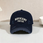 Men's Casual Distressed Textured Baseball Cap