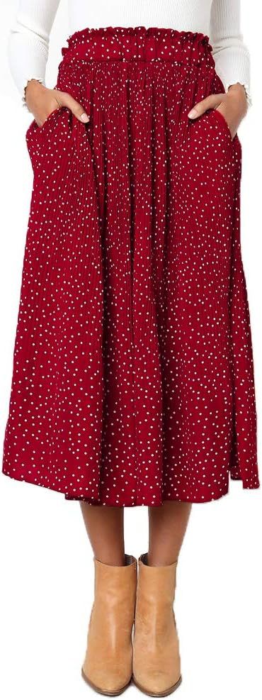 Women's Maxi Skirt with Fashionable Animal Print