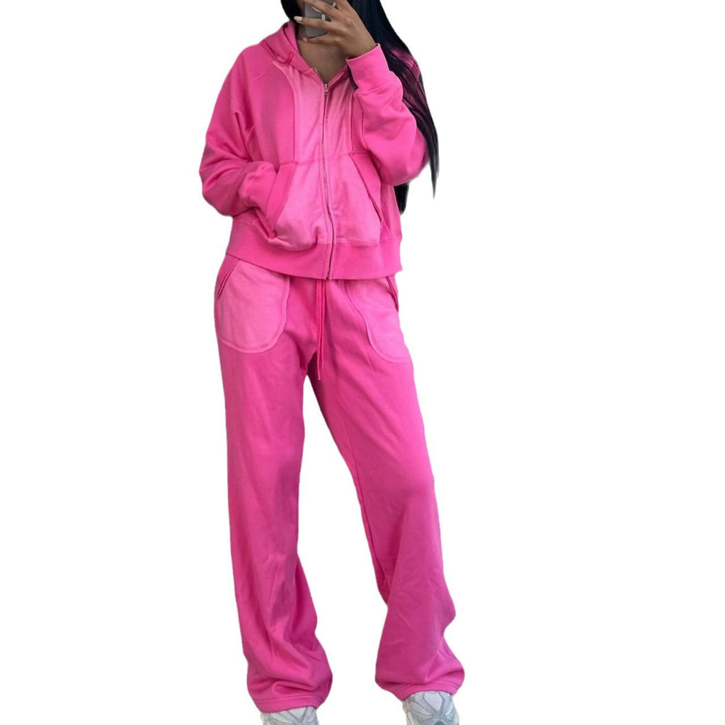 Women's Casual Hoodie and Leisure Pants Set