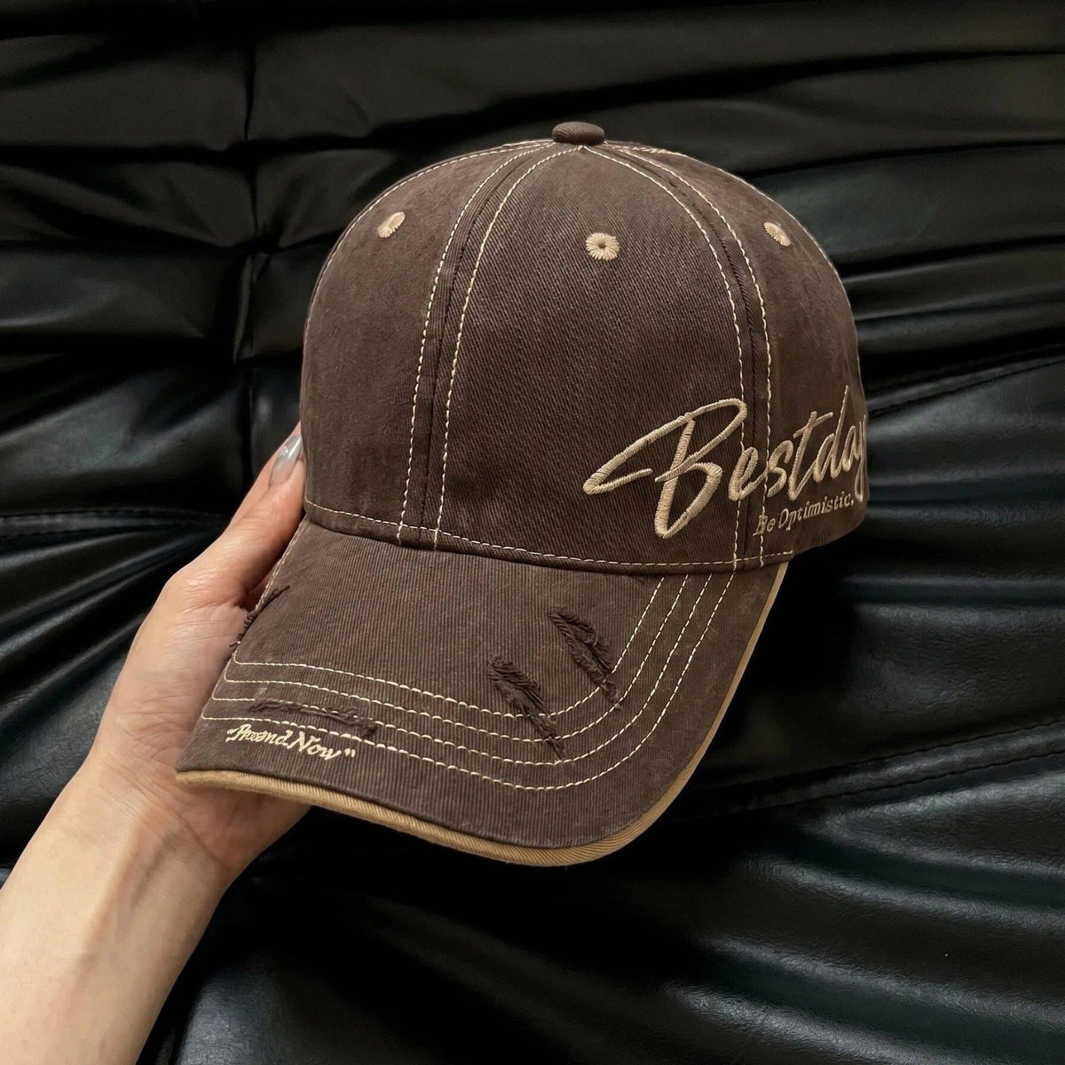 Men's Distressed Casual Cotton Baseball Cap
