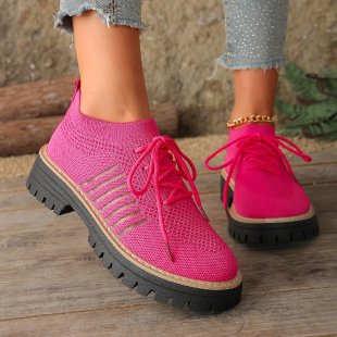 Women's Breathable and Comfortable Sneakers with Statement Sole