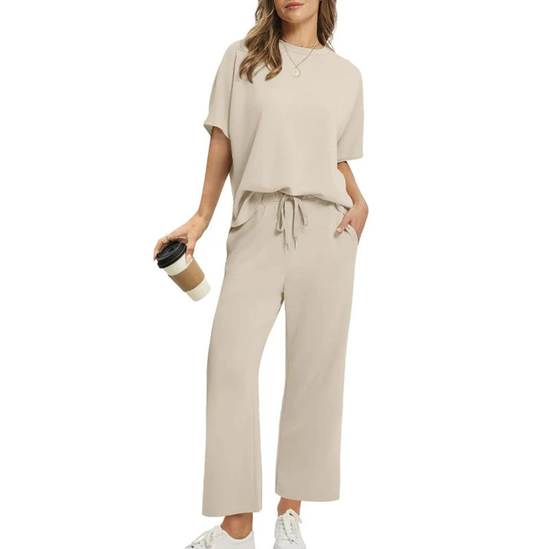 Women's Comfortable Loungewear Set with Loose Fit and Pockets