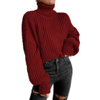 Women's Cozy Knit Turtleneck Sweater