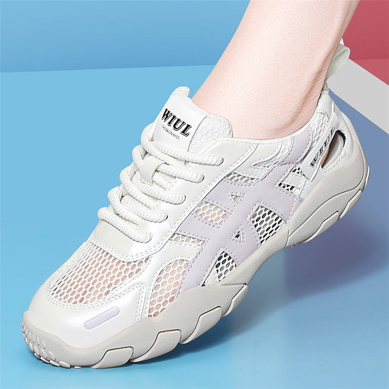 Women's Breathable Fitness Sneakers with Flexible Sole