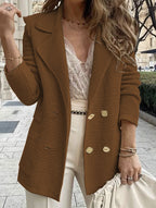 Women's Structured Blazer with Button Details