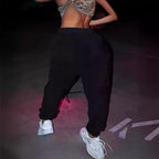 Women's Graphic Lounge Pants with Elastic Waist