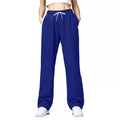 Women's Comfortable Athletic Pants with Elastic Waistband and Side Pockets