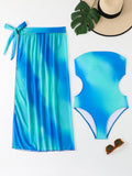 Women's Swimsuit Set with Wrap Skirt