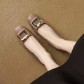 Women's Ballet Flats with Elegant Buckle Detail