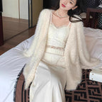 Women's Glitter Knit Cardigan in a Modern Casual Look