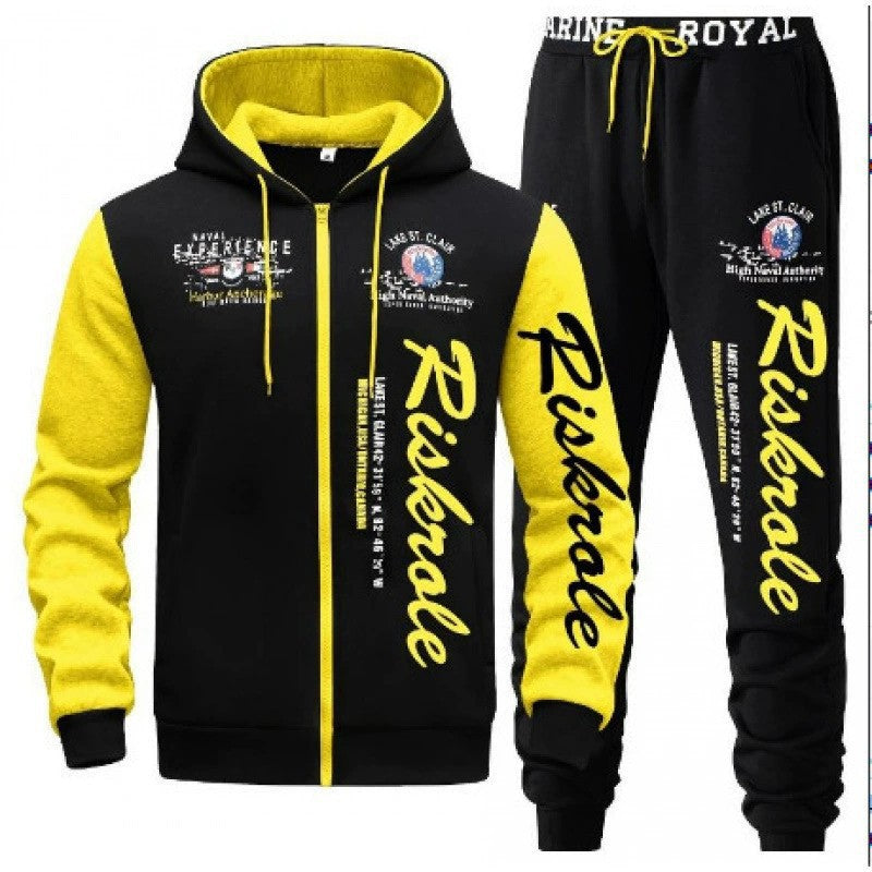 Men's Sporty Hoodie and Jogging Pants Set