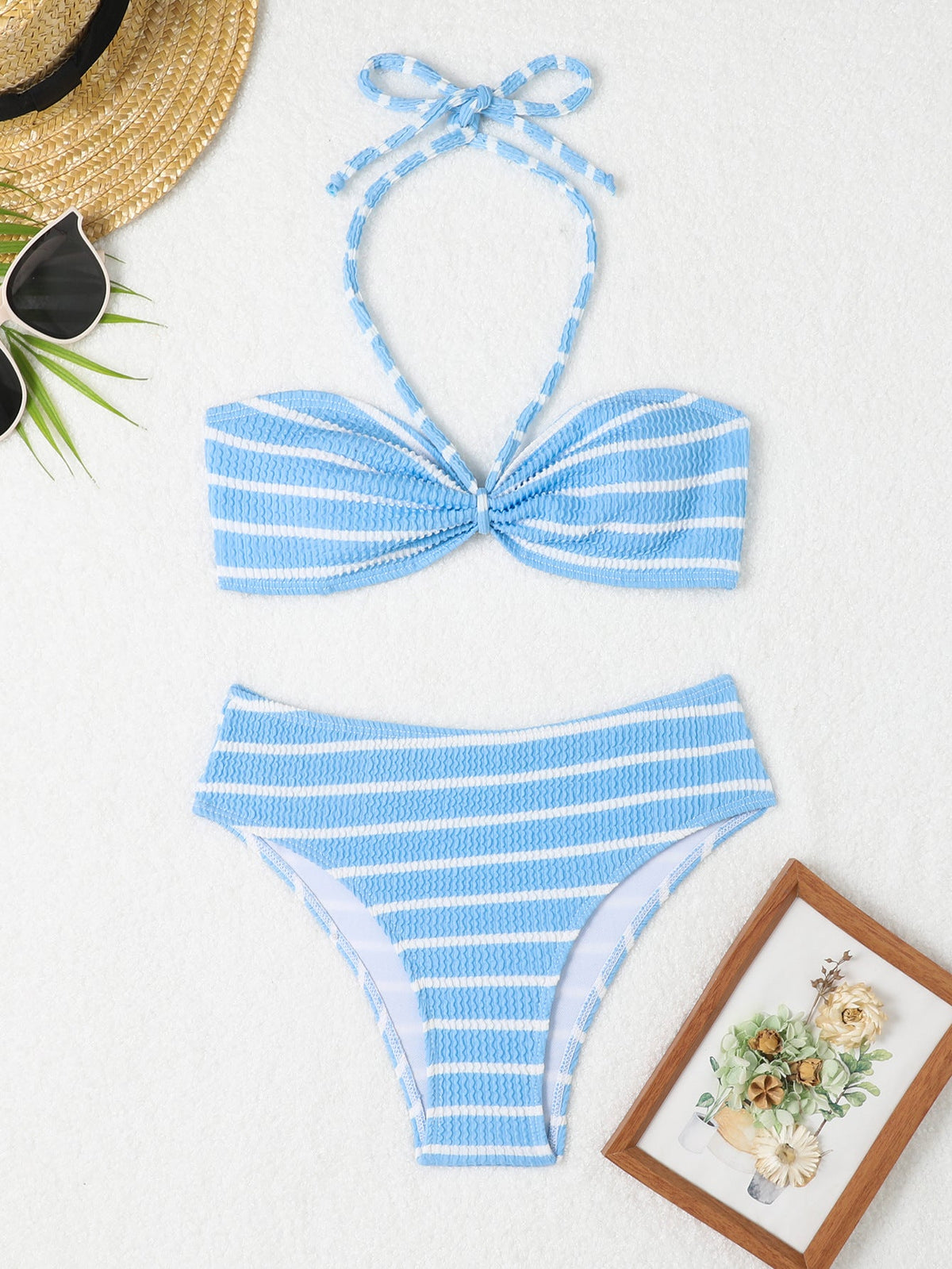 Women's Bandeau Bikini with Sophisticated Knot