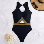Women's Cut-Out Swimsuit with Fashionable Accents