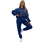 Women's Comfortable Sweatshirt and Jogger Loungewear Set