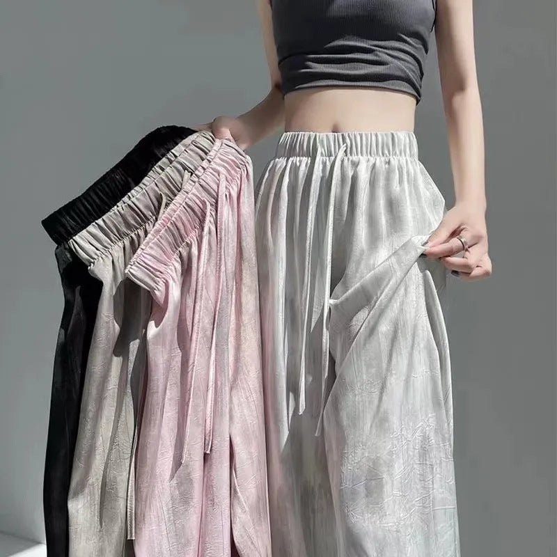 Women's High-Waisted Palazzo Pants in Lightweight, Breathable Fabric