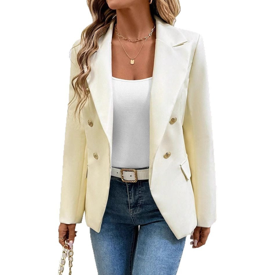 Elegant Oversized Double-Breasted Blazer
