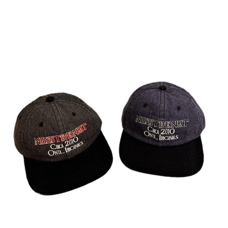 Men's Vintage-Inspired Embroidered Baseball Cap