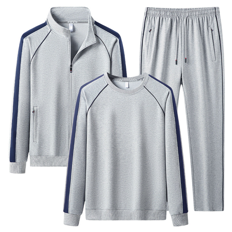 Men's Three-Piece Leisure Training Suit Set