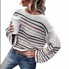 Women's Striped Casual Sweater