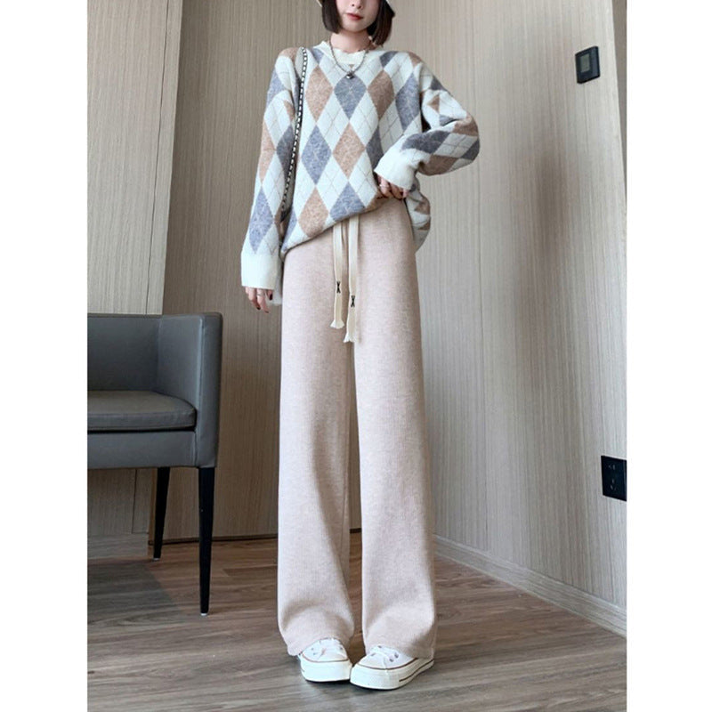 Women's High-Waisted Comfort Trousers