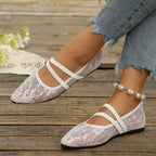 Women's Lace Design Ballet Flats