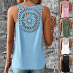 Women's Airy Crochet Shirt with Unique Back Detail