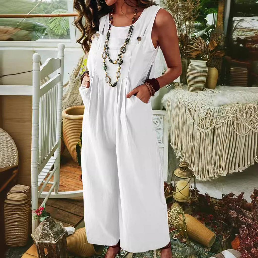 Casual Jumpsuit with Pockets and Stylish Cut